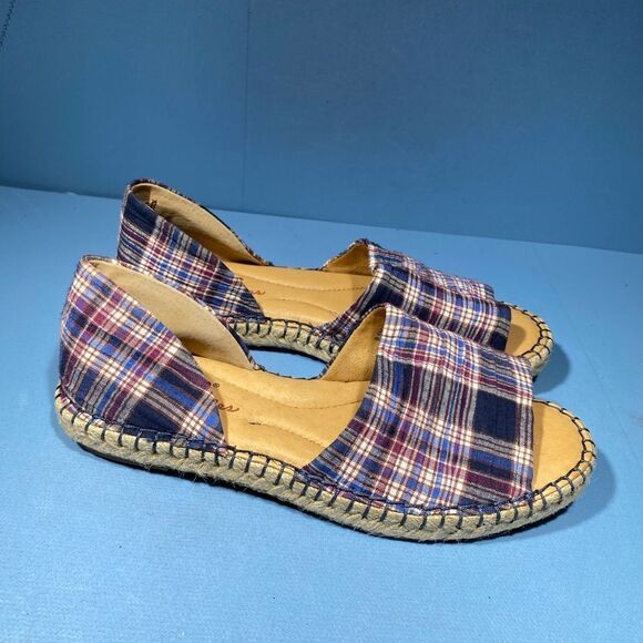 Born "Drilles" Born Espadrilles Shoes Sandals Flats size 6,5, New - Picture 2 of 8